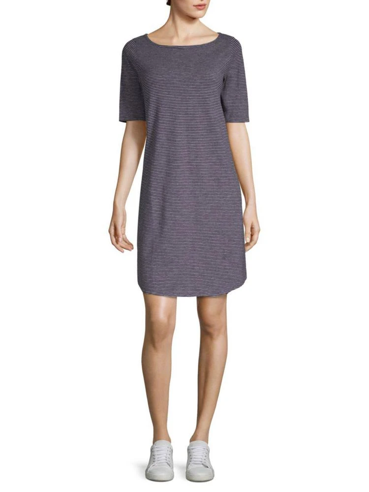 商品Eileen Fisher|Stripe Boatneck Shift Dress,价格¥625,第1张图片