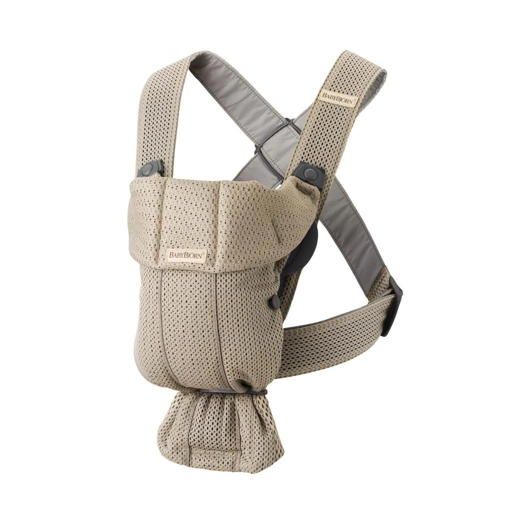 商品BabyBjörn|BABYBJÖRN Mini 3D Mesh Baby Carrier - Gray Beige,价格¥969,第2张图片详细描述