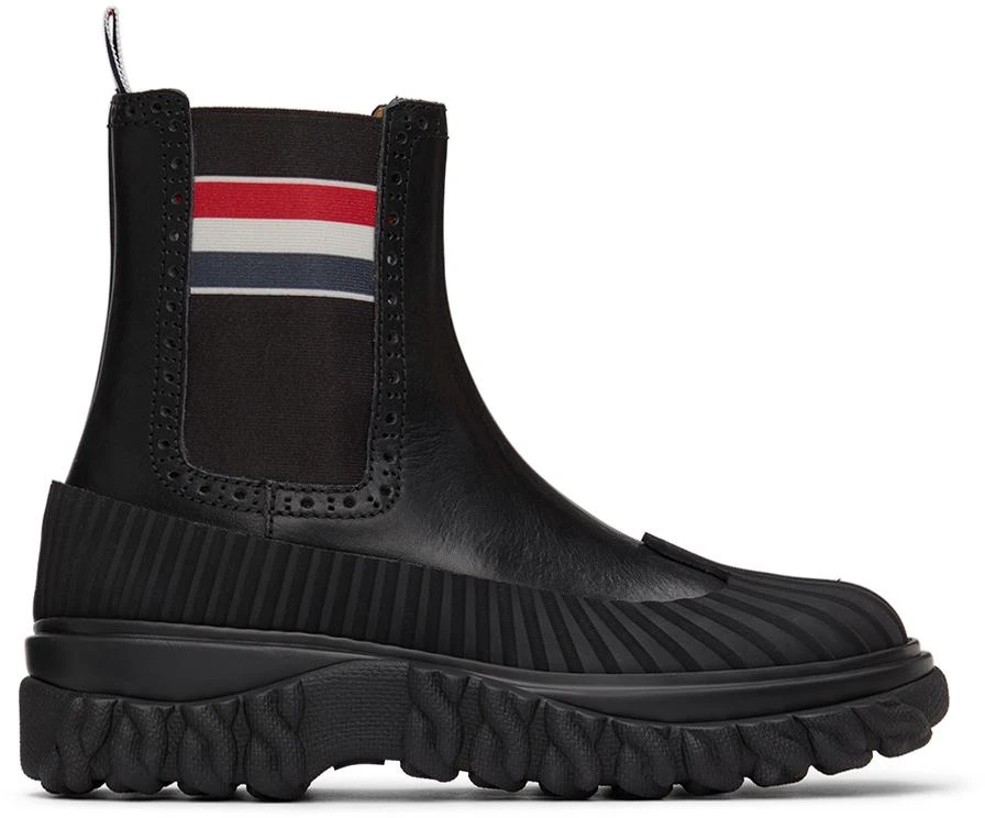 商品Thom Browne|Black Duck Chelsea Boots,价格¥3330,第1张图片