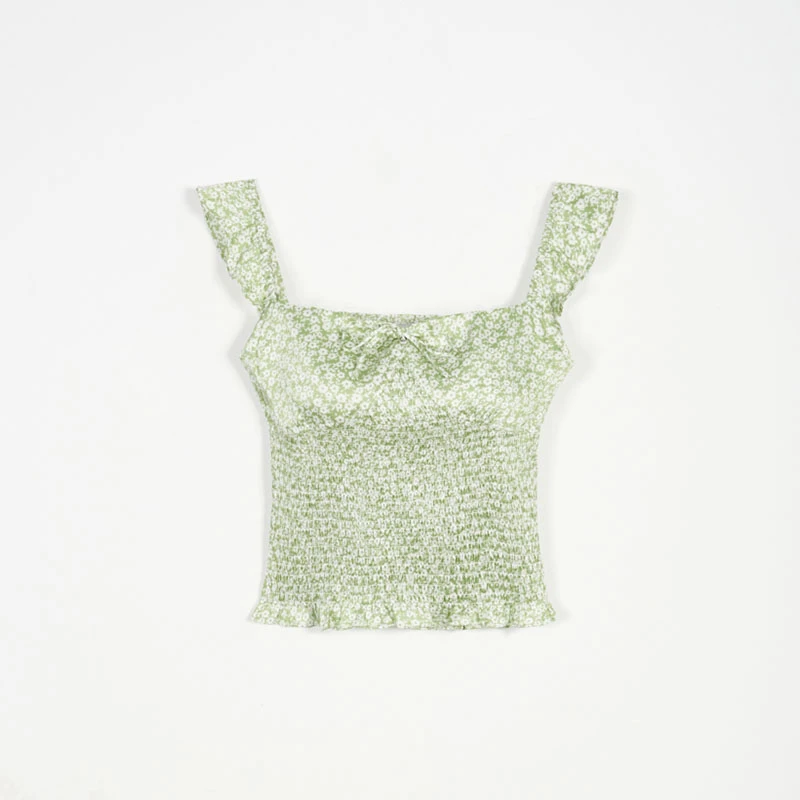 Claire上衣-薄荷绿印花 | Claire Top - Mint Floral 商品
