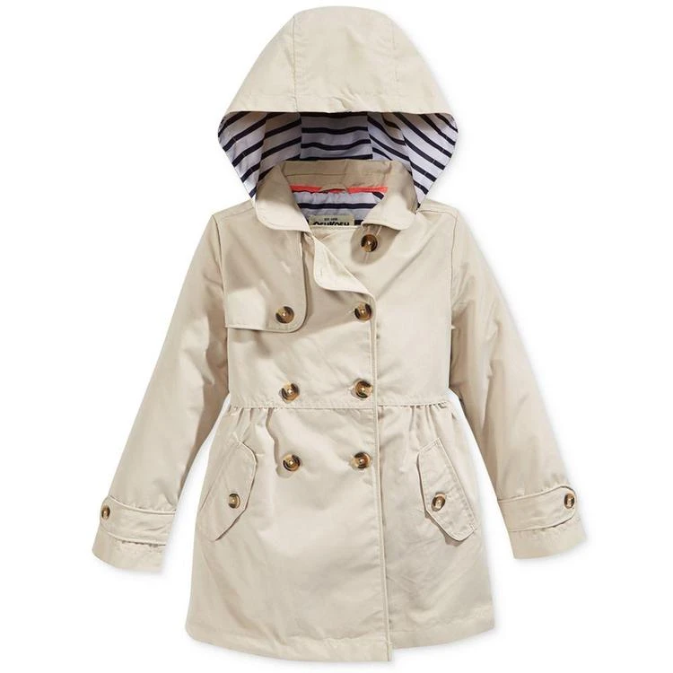 商品Oshkosh B'Gosh|Hooded Fit & Flare Trench Coat, Little Girls (2-6X),价格¥360,第1张图片