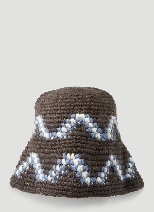 商品STUSSY|Giza Knit Bucket Hat in Brown,价格¥524,第1张图片