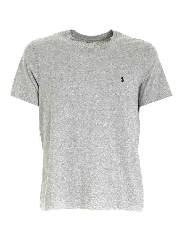 Polo Ralph Lauren Logo Embroidered Crewneck T-Shirt商品第1张图片规格展示