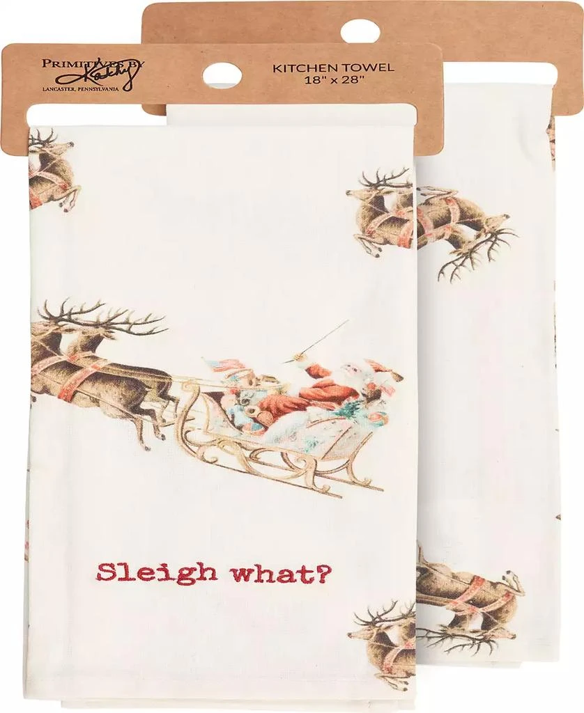 商品Primitives by Kathy|Sleigh What Kitchen Towel,价格¥31,第1张图片