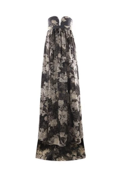 商品Max Mara|Max Mara Floral Printed Strapless Dress,价格¥18119,第1张图片