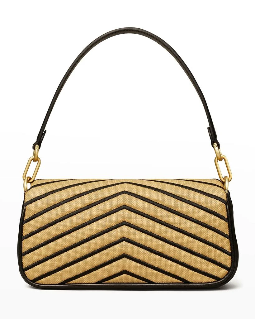 商品Tory Burch|Kira Small Chevron Straw Shoulder Bag,价格¥2146,第4张图片详细描述