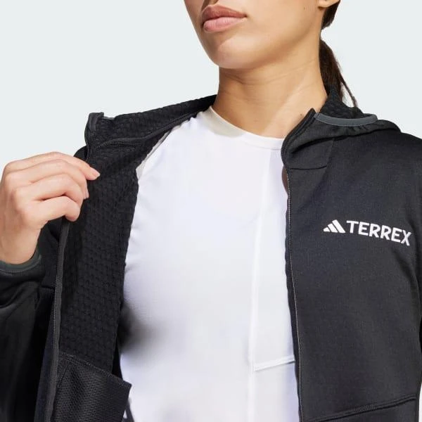 商品Adidas|Terrex Xperior Climawarm Light Fleece Hooded Jacket,价格¥793,第5张图片详细描述