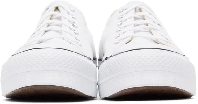 商品Converse|White Leather Chuck Taylor All Star Lift Low Sneakers,价格¥323,第2张图片详细描述