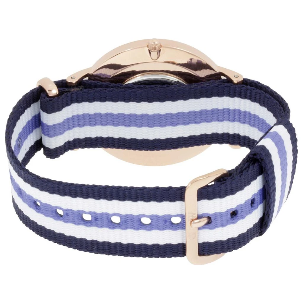商品Daniel Wellington|Trinity 女士条纹尼龙表带石英腕表 36mm 0509DW,价格¥337,第3张图片详细描述