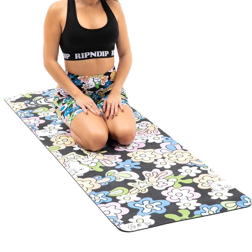 商品RIPNDIP|Flower Child Yoga Mat (Black),价格¥229,第2张图片详细描述