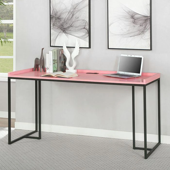 商品Sparrow & Wren|Hinsdale Pink Computer Desk with USB Ports,价格¥4730,第2张图片详细描述