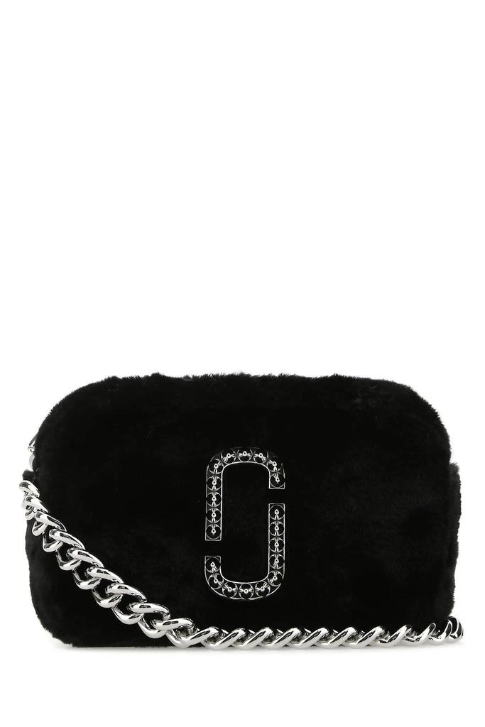 商品Marc Jacobs|Black eco fur The Plush Snapshot crossbody bag Black Marc Jacobs Donna,价格¥3783,第1张图片