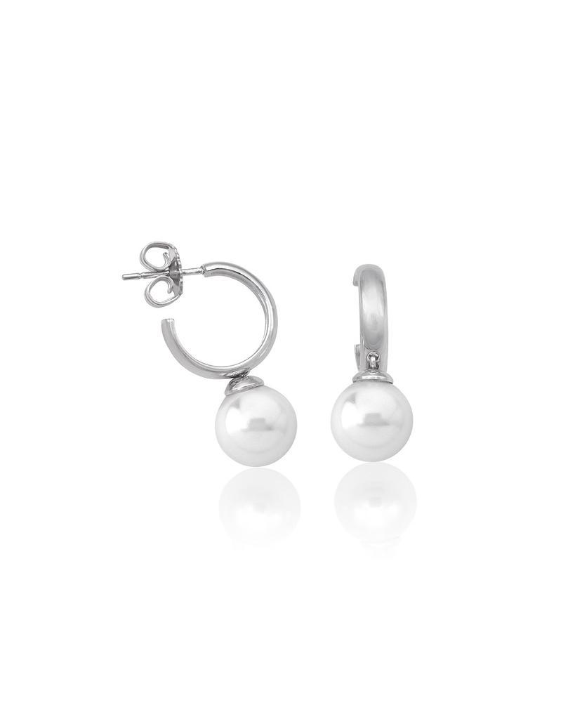 商品Majorica|10mm Pearly Small-Hoop Earrings,价格¥699,第1张图片