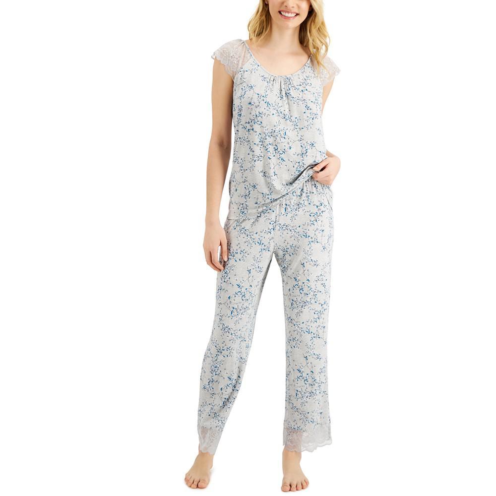 商品Charter Club|Cotton Lace-Trim Pajama Set, Created for Macy's,价格¥162,第3张图片详细描述