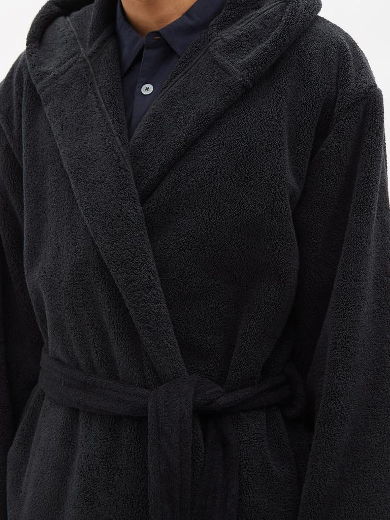商品Balenciaga|Paris-logo cotton-terry bathrobe,价格¥13844,第4张图片详细描述