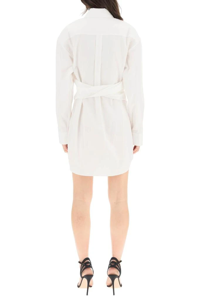 商品Alexander Wang|Alexander wang hourglass draped mini shirt dress,价格¥3813,第3张图片详细描述