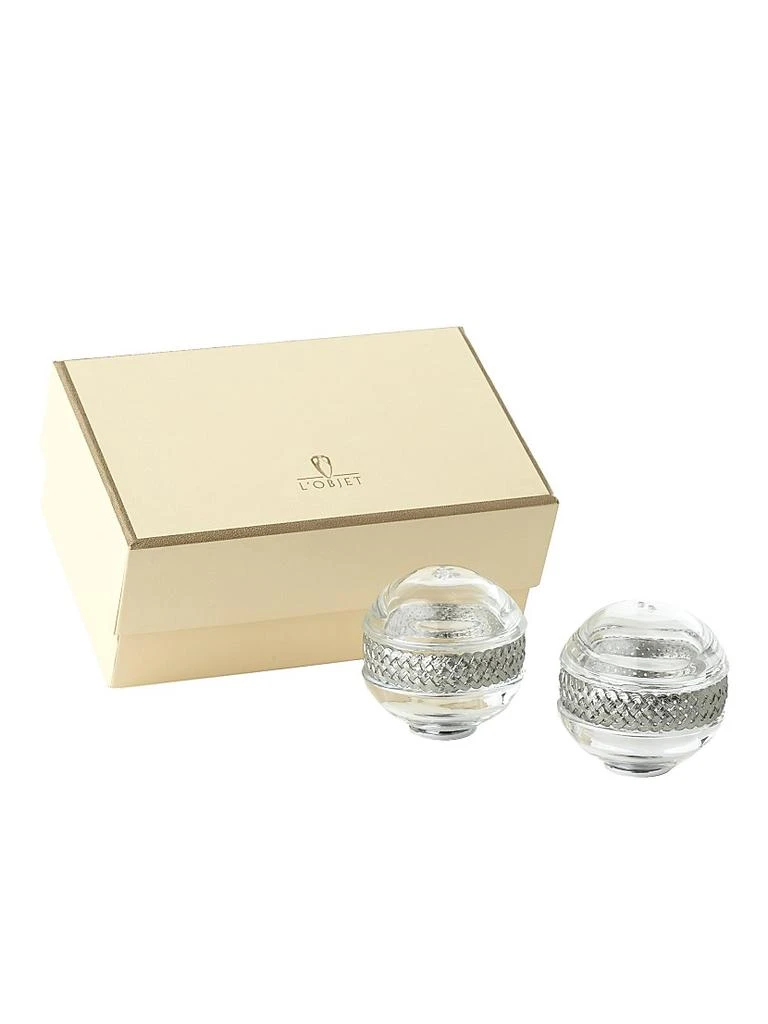 商品L'Objet|Two-Piece Braid-On-Crystal Shaker Set,价格¥1672,第1张图片