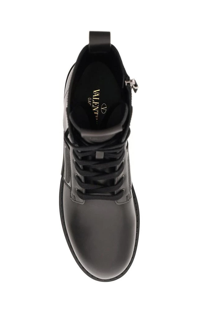 商品Valentino|Valentino garavani calfskin combat boot vl7n city with logo,价格¥4497,第2张图片详细描述