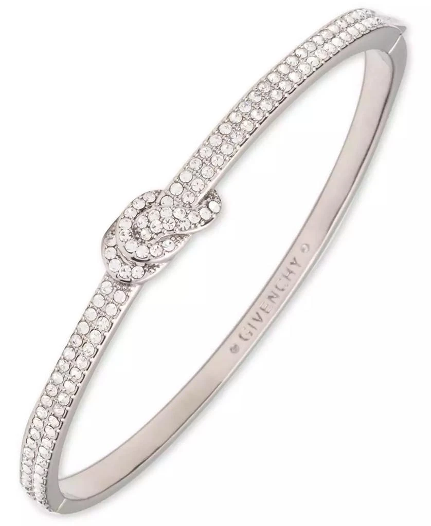 商品Givenchy|Crystal Stone Silver-Tone Bangle Bracelet,价格¥299,第1张图片详细描述
