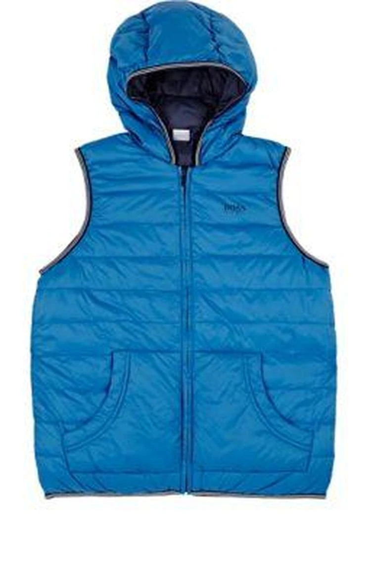 商品Hugo Boss|Reversible Down Hooded Puffer Vest,价格¥804,第1张图片