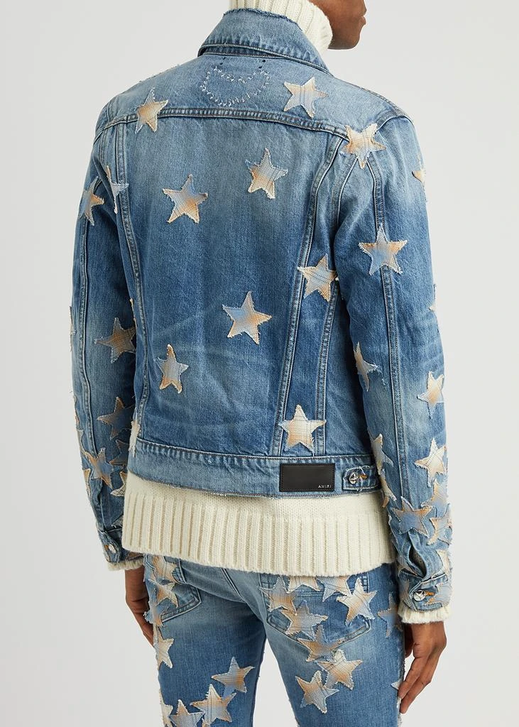 商品AMIRI|X Chemist star-appliquéd denim jacket,价格¥9294,第3张图片详细描述