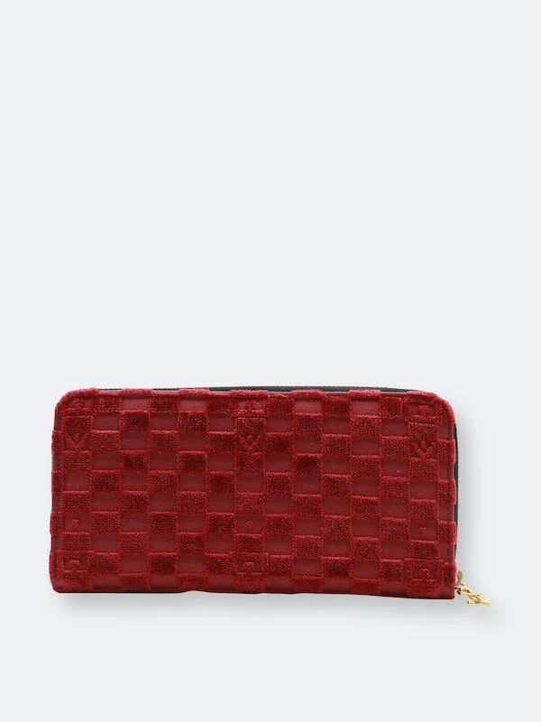 商品ROBERTA DI CAMERINO|Roberta di Camerino Women's Checked Portafogli Zip Fabric Wallet,价格¥1274,第1张图片