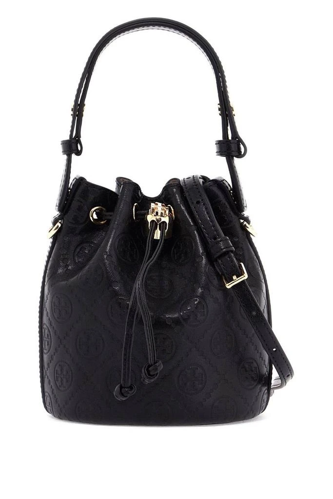 商品Tory Burch|mini t monogram leather bucket bag,价格¥3310,第1张图片