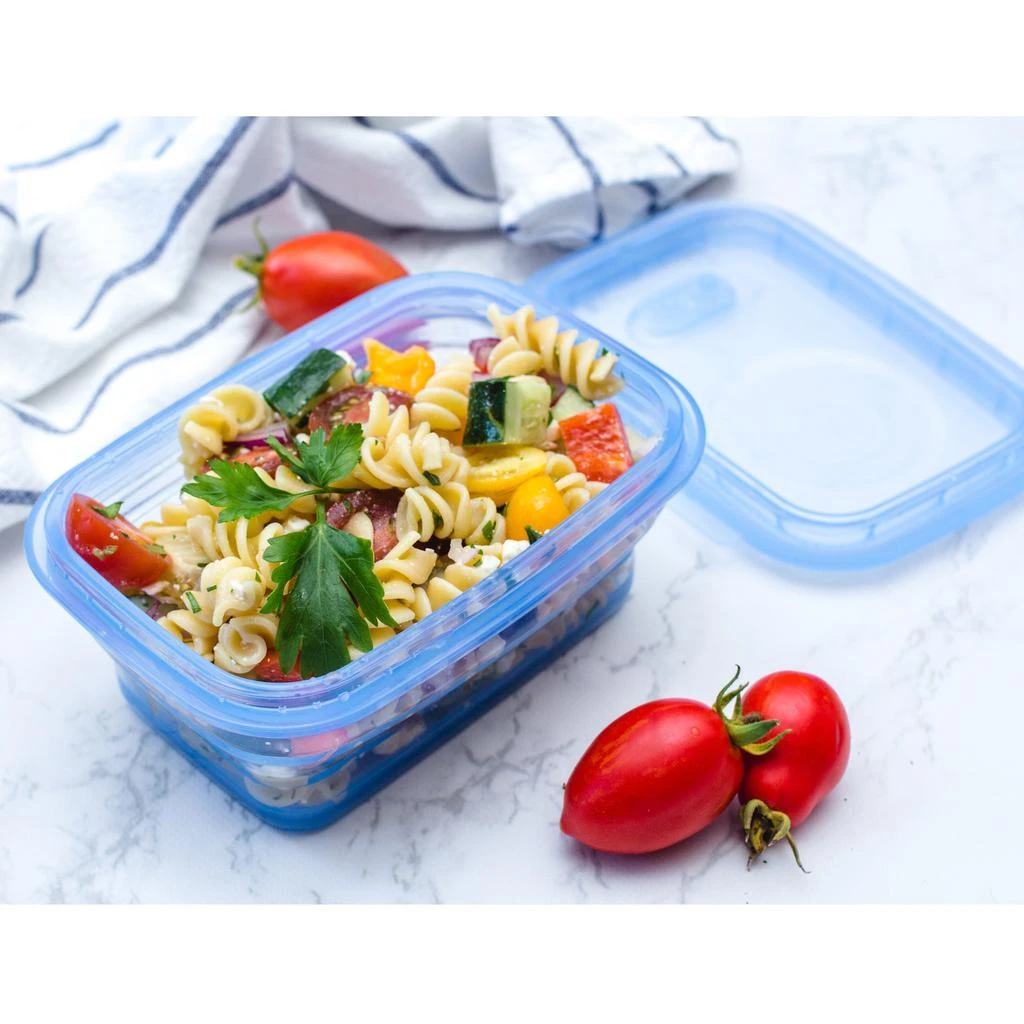 商品MNML|Collapsible Silicone Food Storage Container Set of 6 - 1160 ml - Blue,价格¥1107,第4张图片详细描述