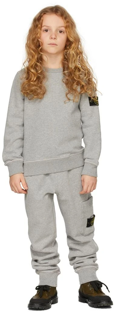 商品Stone Island Junior|Kids Grey Classic Sweatshirt,价格¥472,第1张图片