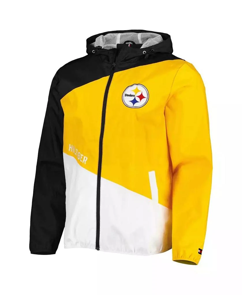 商品Tommy Hilfiger|Men's Black, Gold Pittsburgh Steelers Bill Full-Zip Jacket,价格¥778,第2张图片详细描述