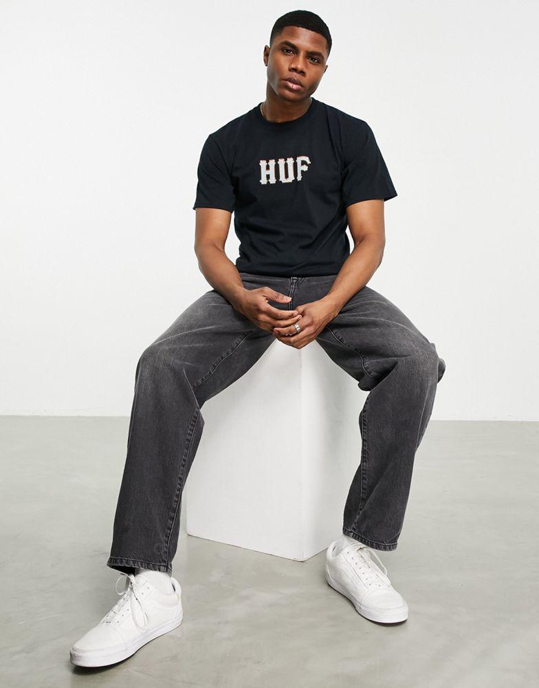 HUF vvs t-shirt in black商品第4张图片规格展示