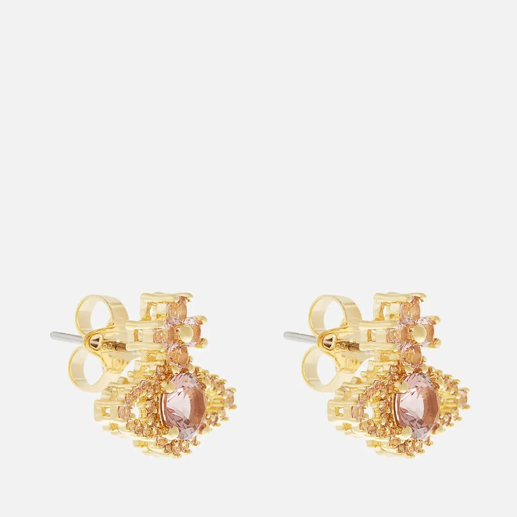 商品Vivienne Westwood|Vivienne Westwood Valentina Orb Gold-Tone Brass and Crystal Earrings,价格¥1146,第2张图片详细描述