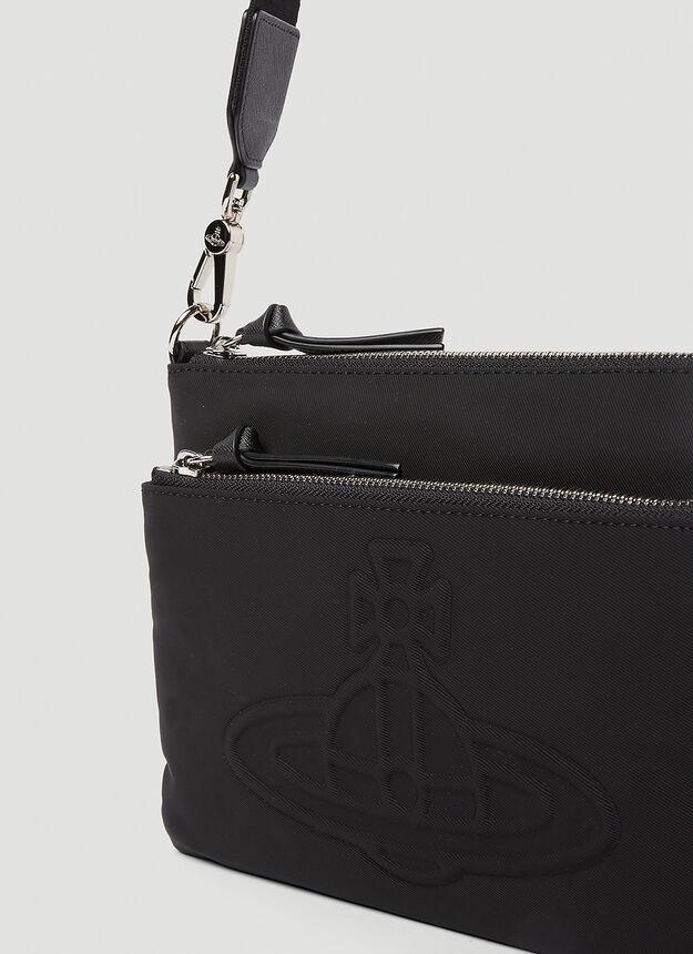 Penny Double Pouch Crossbody Bag in Black商品第4张图片规格展示