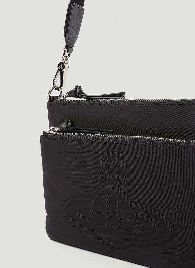 商品Vivienne Westwood|Penny Double Pouch Crossbody Bag in Black,价格¥3391,第4张图片详细描述