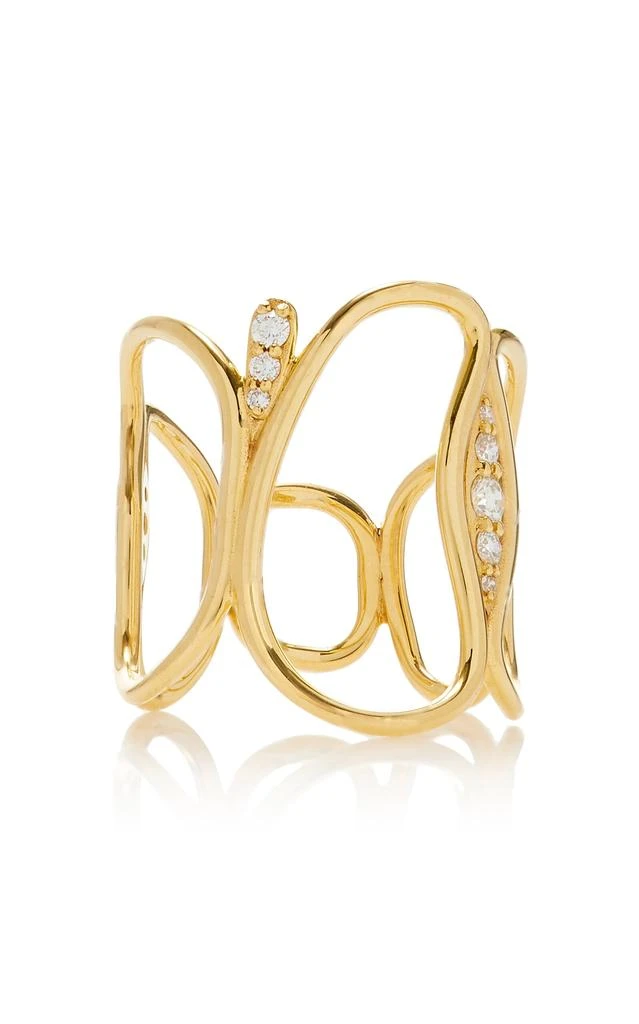 商品Fernando Jorge|Fernando Jorge - Fluid 18K Yellow Gold Diamond Ring - Gold - US 6.75 - Moda Operandi - Gifts For Her,价格¥37301,第1张图片