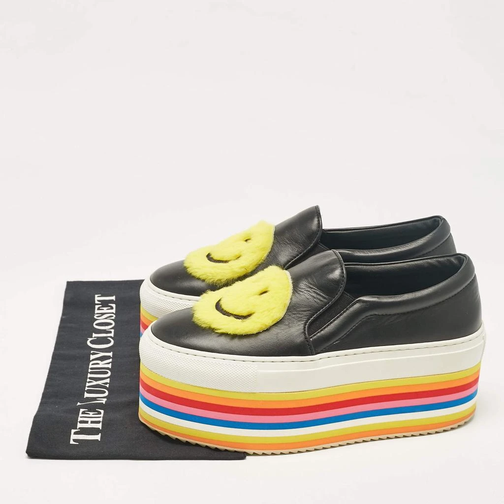 Joshua Sanders Black Leather Slip On Sneakers Size 36 商品