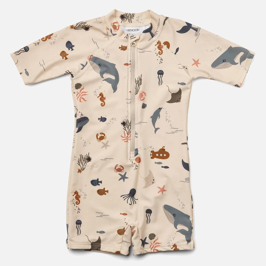 商品Liewood|Liewood Kids' Max Swim Jumpsuit - Sea Creature/Sandy Mix,价格¥260,第1张图片