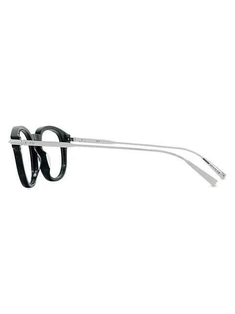 商品Dior|DiorBlackSuito 49MM Round Eyeglasses,价格¥3614,第4张图片详细描述