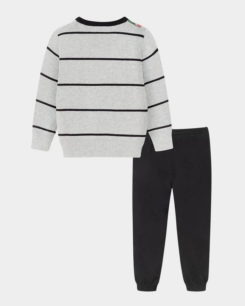 商品Andy & Evan|Boy's Striped Holiday Sweater W/ Twill Pants Set, Size 2T-8,价格¥440,第3张图片详细描述