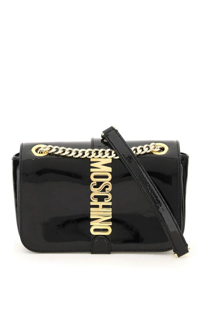 商品Moschino|Moschino patent leather bag with logo,价格¥3300,第1张图片
