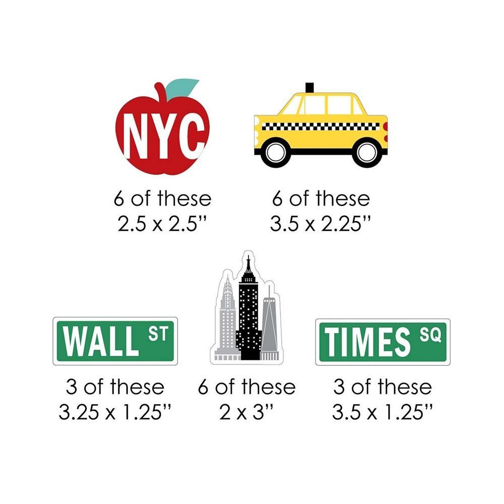 商品Big Dot of Happiness|NYC Cityscape - Paper Straw Decor - New York City Party Striped Decorative Straws - Set of 24,价格¥105,第5张图片详细描述