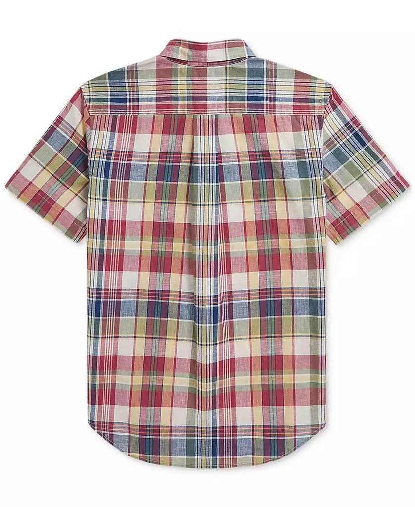 商品Ralph Lauren|Big Boys Cotton Madras Short-Sleeve Shirt,价格¥212,第2张图片详细描述