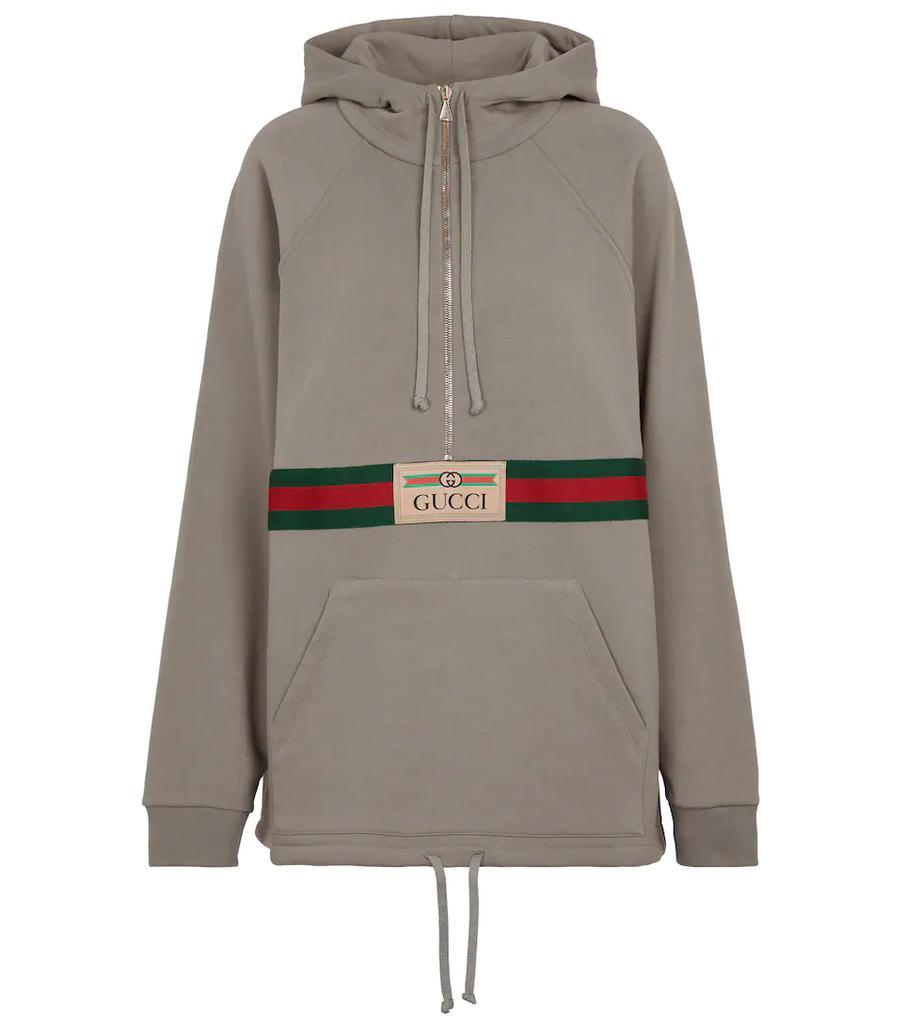 商品Gucci|Logo cotton hoodie,价格¥7303,第1张图片