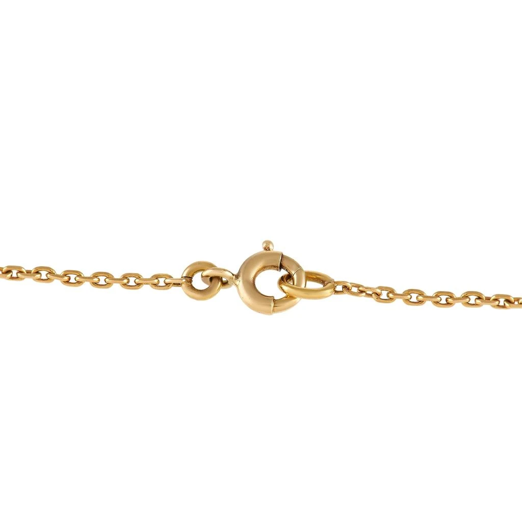 商品[二手商品] Van Cleef & Arpels|Van Cleef & Arpels Alhambra 18K Yellow Gold Diamond Chalcedony Necklace,价格¥35437,第3张图片详细描述
