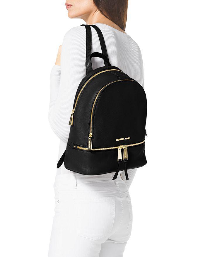 商品Michael Kors|Small Rhea Zip Backpack 小号拉链背包,价格¥1995,第4张图片详细描述