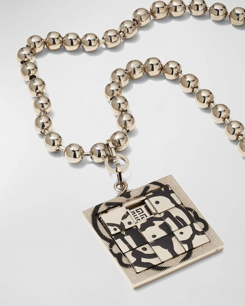 商品Givenchy|x Chito Men's Dog Puzzle Tag-Effect Pendant Necklace,价格¥8024,第3张图片详细描述