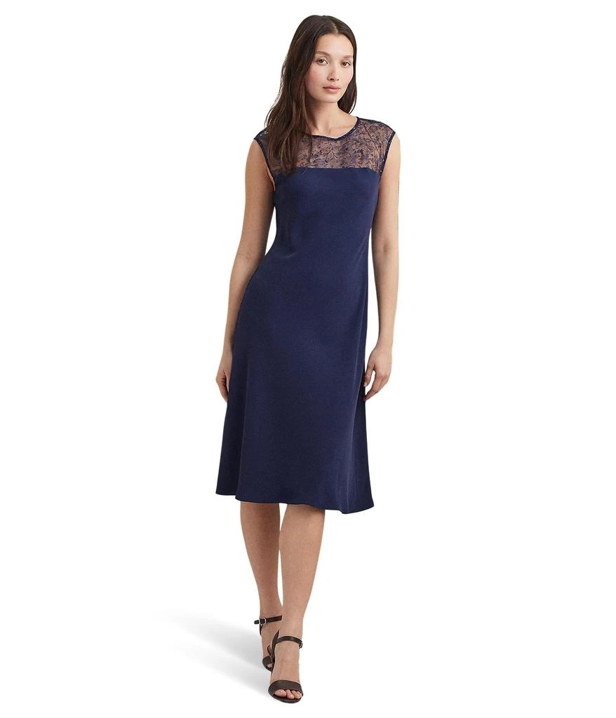 商品Ralph Lauren|Georgette Sleeveless Cocktail Dress,价格¥1131,第1张图片