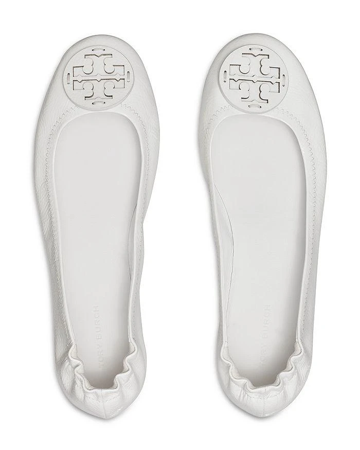 商品Tory Burch|Women's Minnie Travel Leather Ballet Flats,价格¥1698,第4张图片详细描述