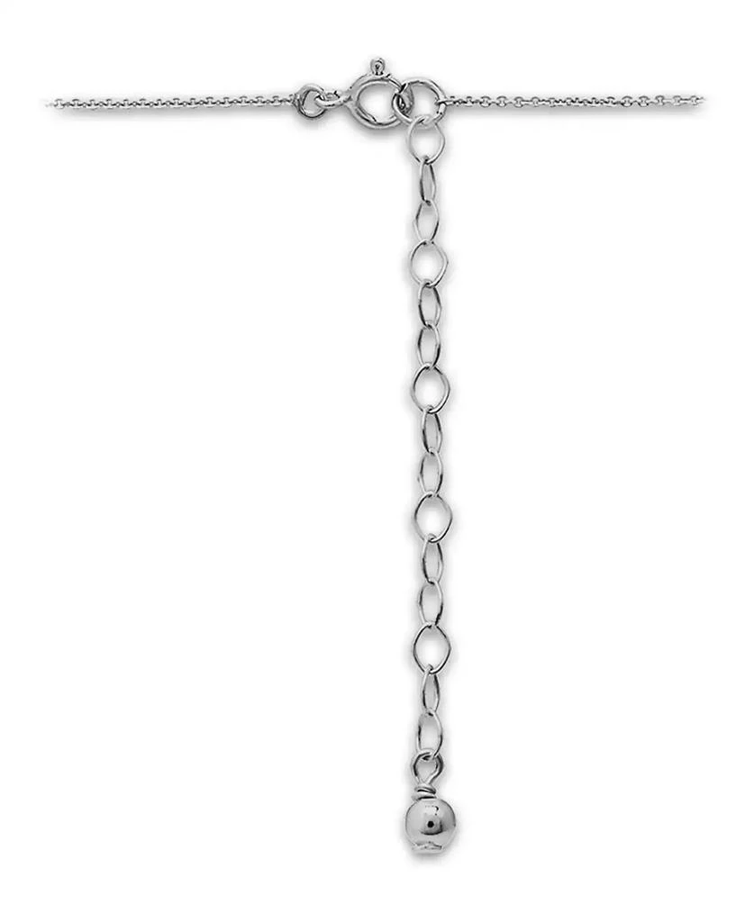 商品Macy's|White Cultured Pearl and Pave Cubic Zirconia Pendant Necklace,价格¥94,第3张图片详细描述