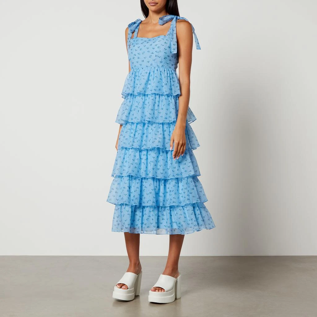 商品Sister Jane|Sister Jane Dream Esme Taffeta Tiered Ruffle Dress,价格¥953,第1张图片